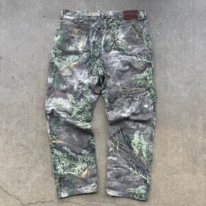 Y2K Wrangler Camo Max 1 Advantage Jeans 36x29 ACT HEMMED
